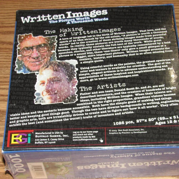 Written Images “STATUE OF LIBERTY” Puzzle (1000 Pieces) Finished size 27” x 20” - Picture 2 of 2